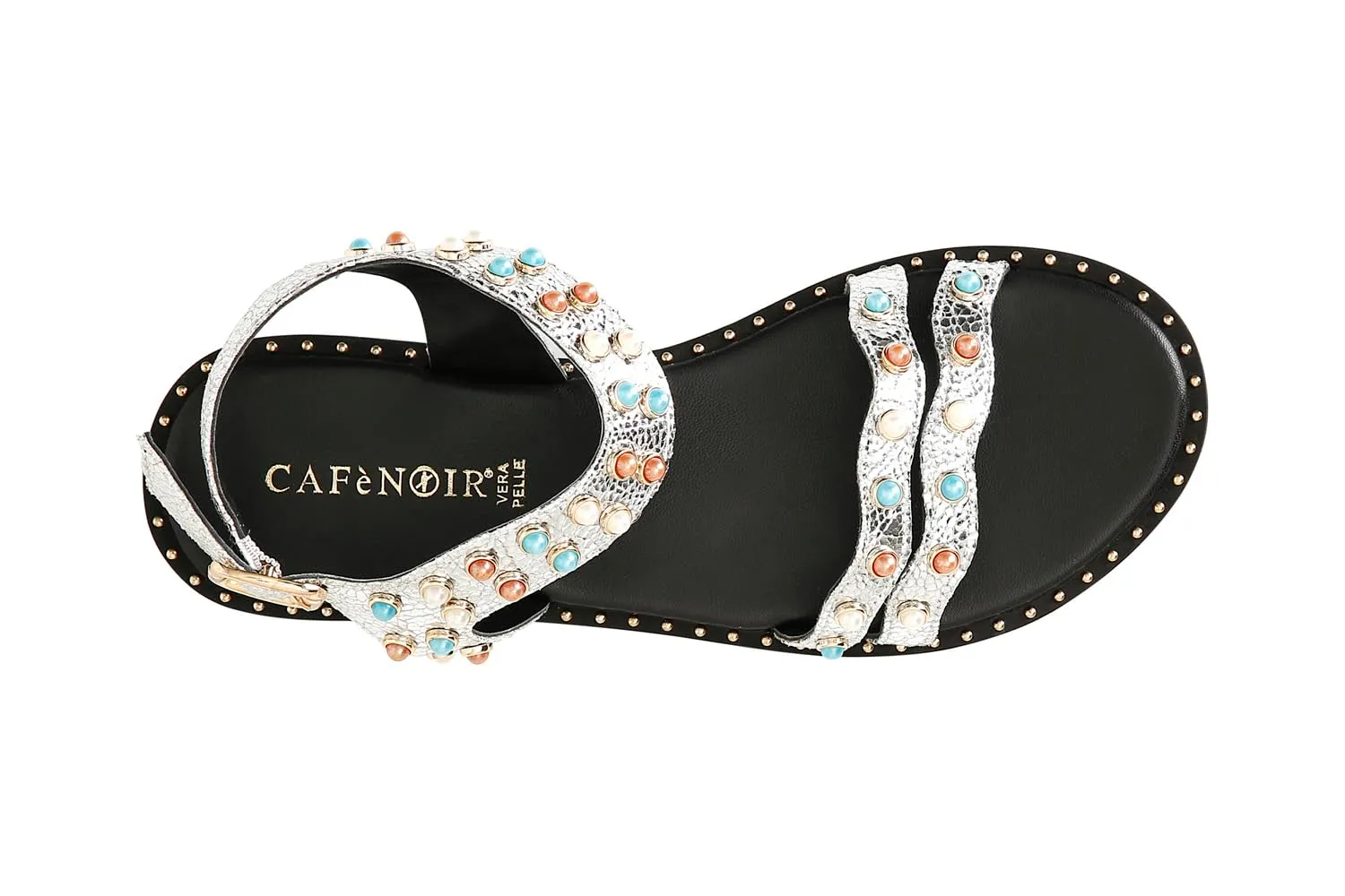 CafèNoir Gilda Sandali Cabochon Donna Argento 39