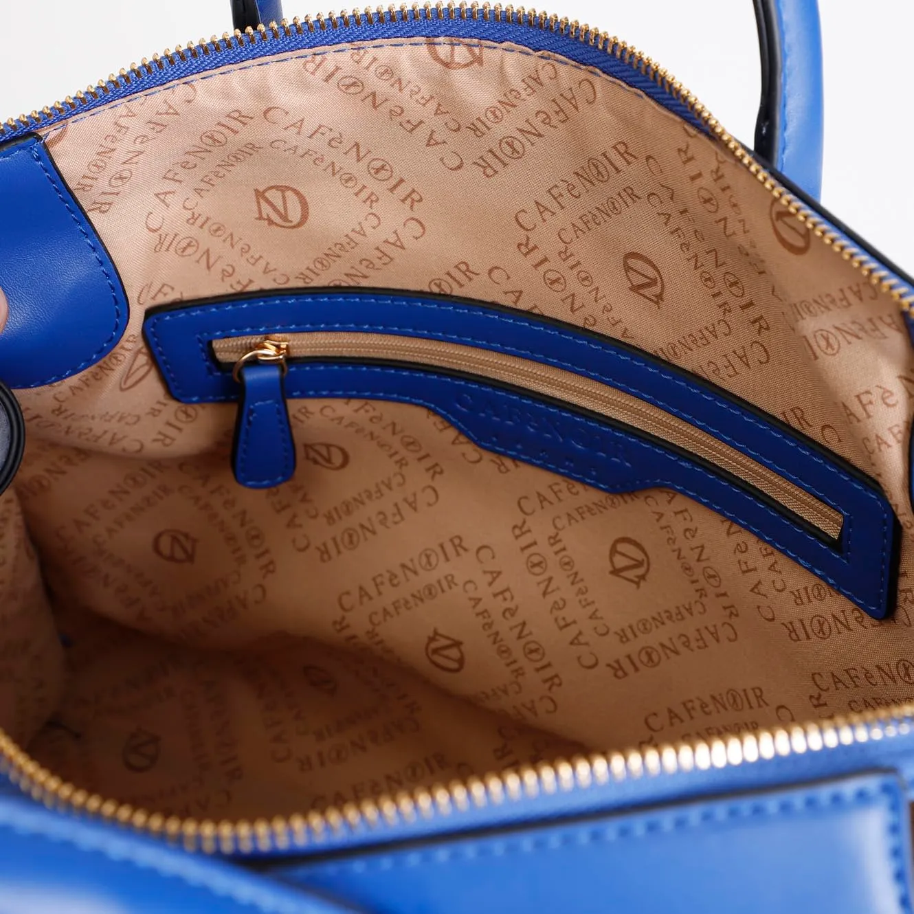 CafèNoir Tote Donna Blu Intrecciata Charm