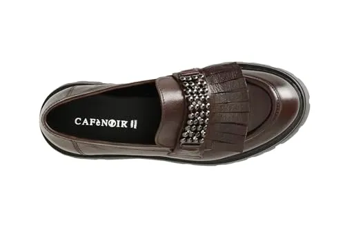 CafèNoir Mocassino Donna Pelle Frange Gioiello T.Moro 39