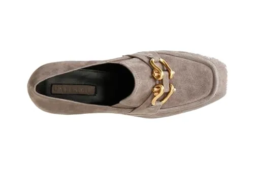 CafèNoir Mocassino Donna Camoscio Tacco 60 Taupe 38