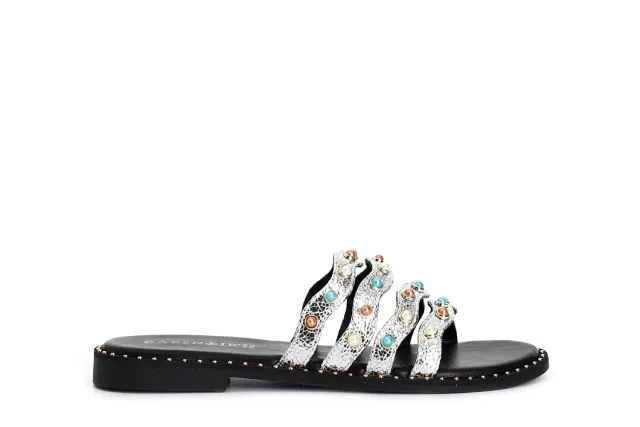 CafèNoir Ciabatta Multilistini Argento Cabochon