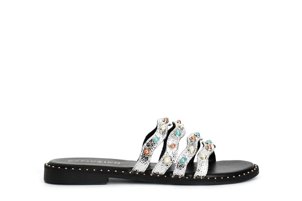 CafèNoir Ciabatta Multilistini Argento Cabochon
