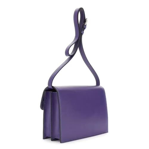 CafèNoir Saffiano tracolla viola charms multicolore