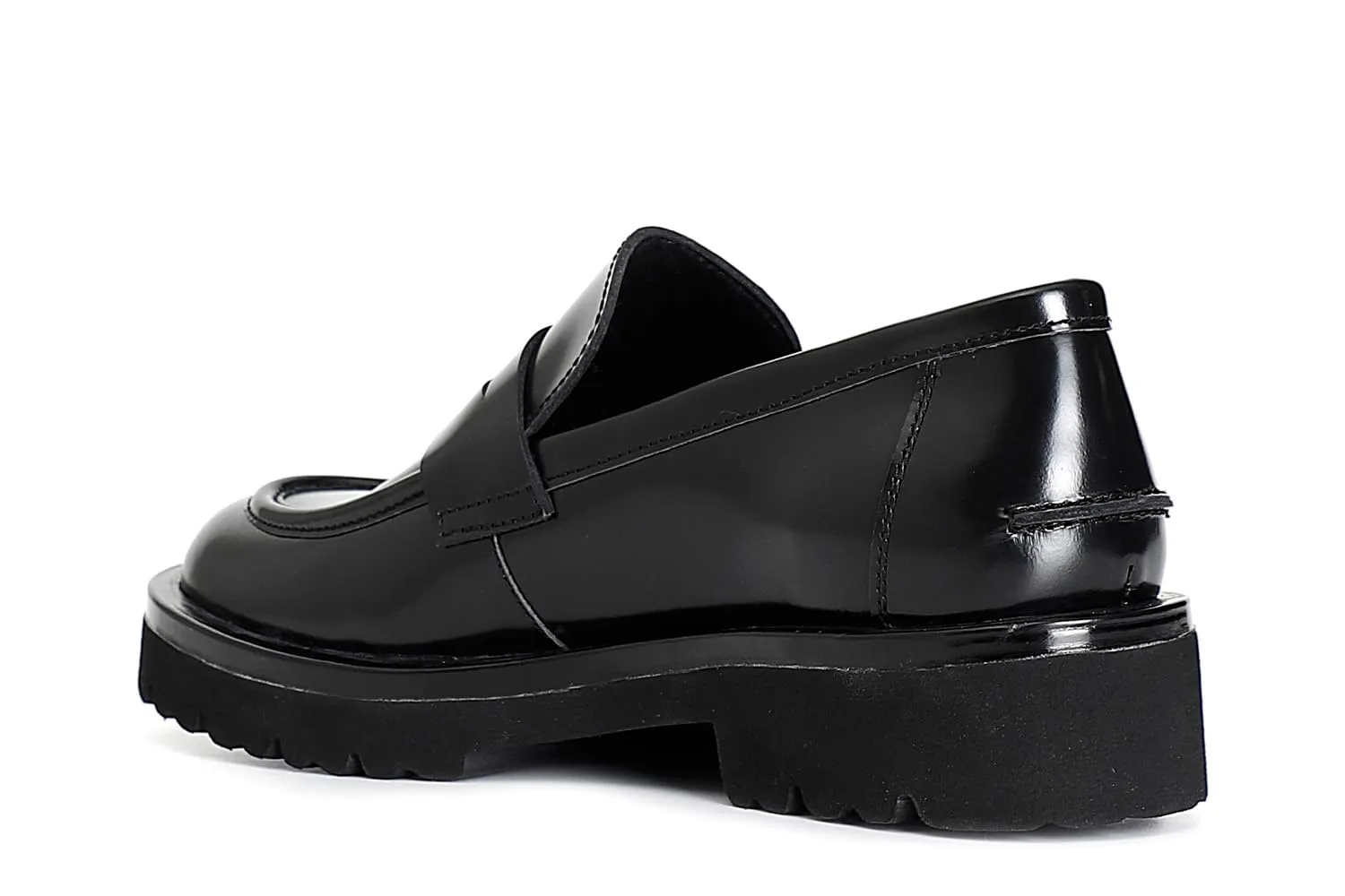 CafèNoir Mocassino Donna in Pelle Nero Tacco 35 mm