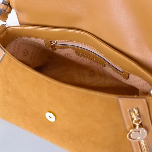 CafèNoir Sacca Morbida Pattina Borsa Cuoio Suede