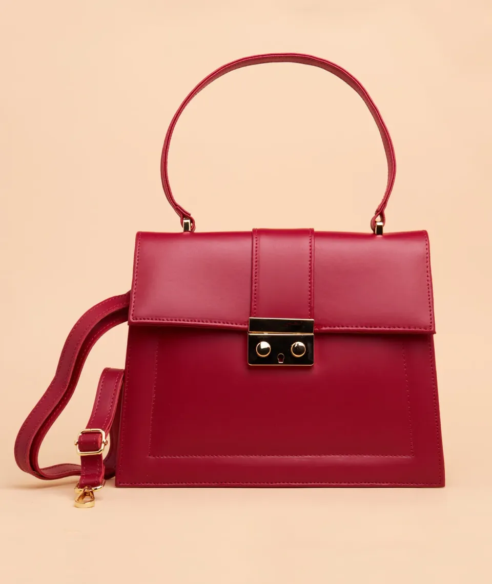 Figus Chicago borsa a tracolla rossa in pelle