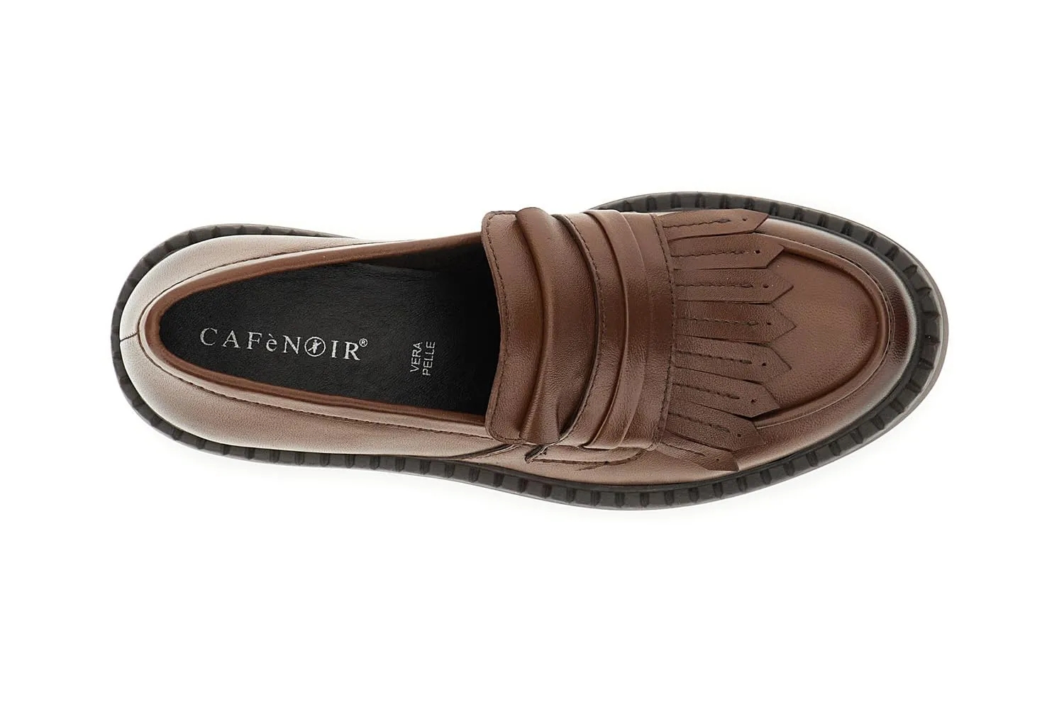 CafèNoir Mocassini Pelle Frange Donna Cuoio 36 pelle