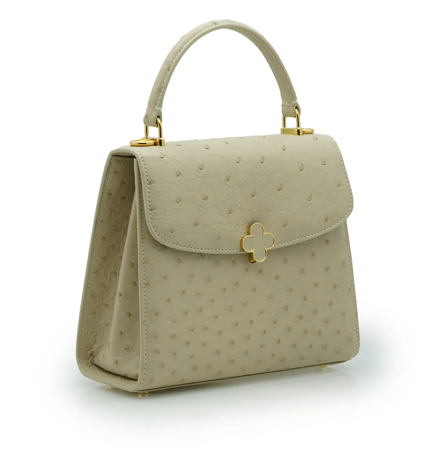 Cardinal Milano Tiffany Beige borsa struzzo beige tracolla