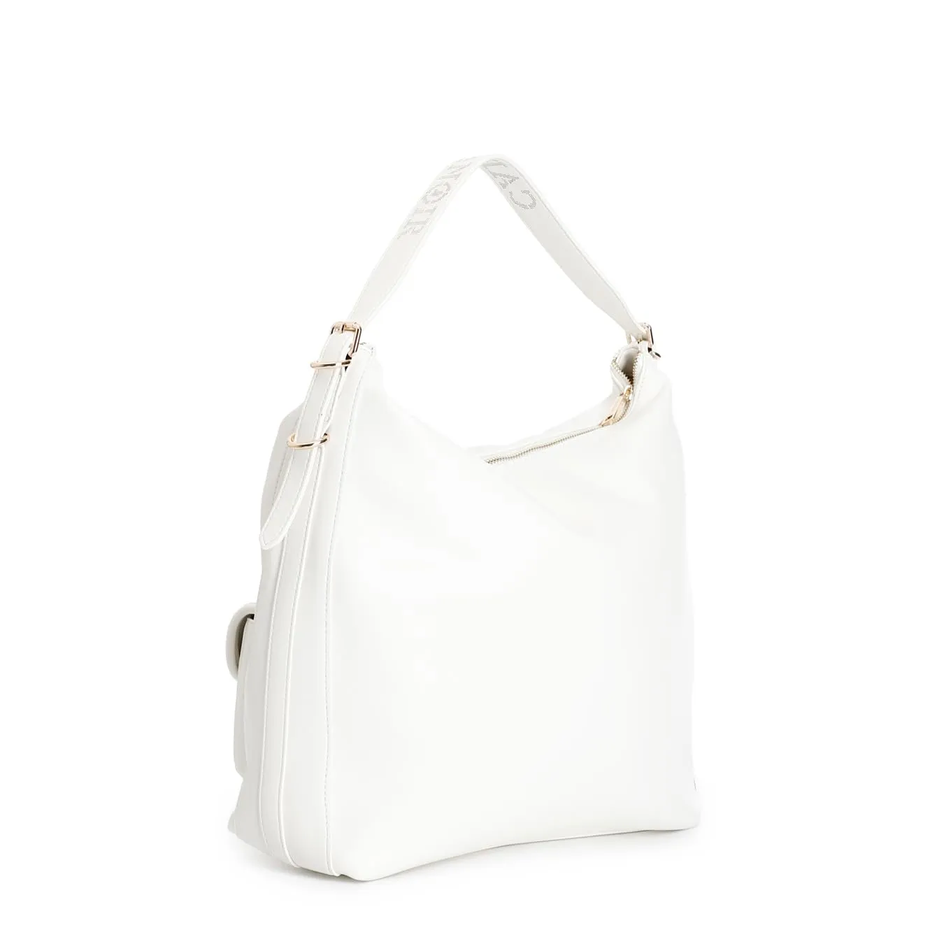 CafèNoir Borsa Spalla Donna Bianca Unica Logo Laserato Tasche