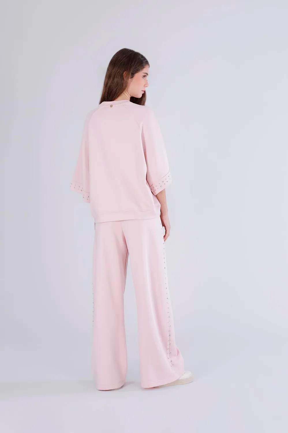 CafèNoir Felpa Over Maniche Corte felpa donna rosa S