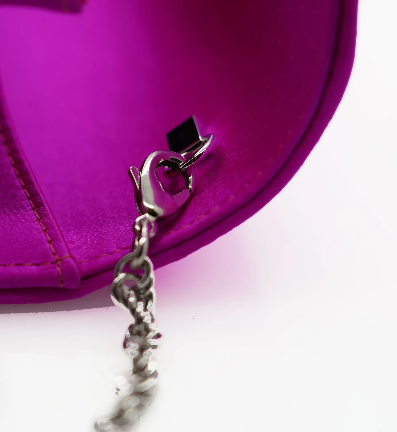 Cardinal Milano Lady Princess Fuchsia Clutch Seta Fucsia
