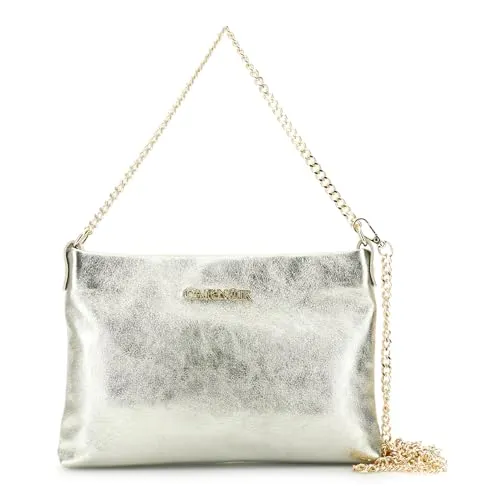 CafèNoir Pochette Pelle Metallizzata Catena Donna Oro