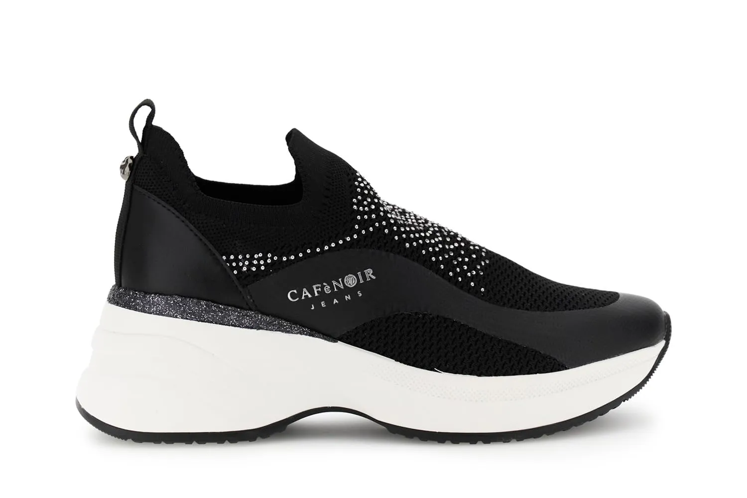 CafèNoir Running Slip-on Strass Sneakers Donna Cipria 36 EU