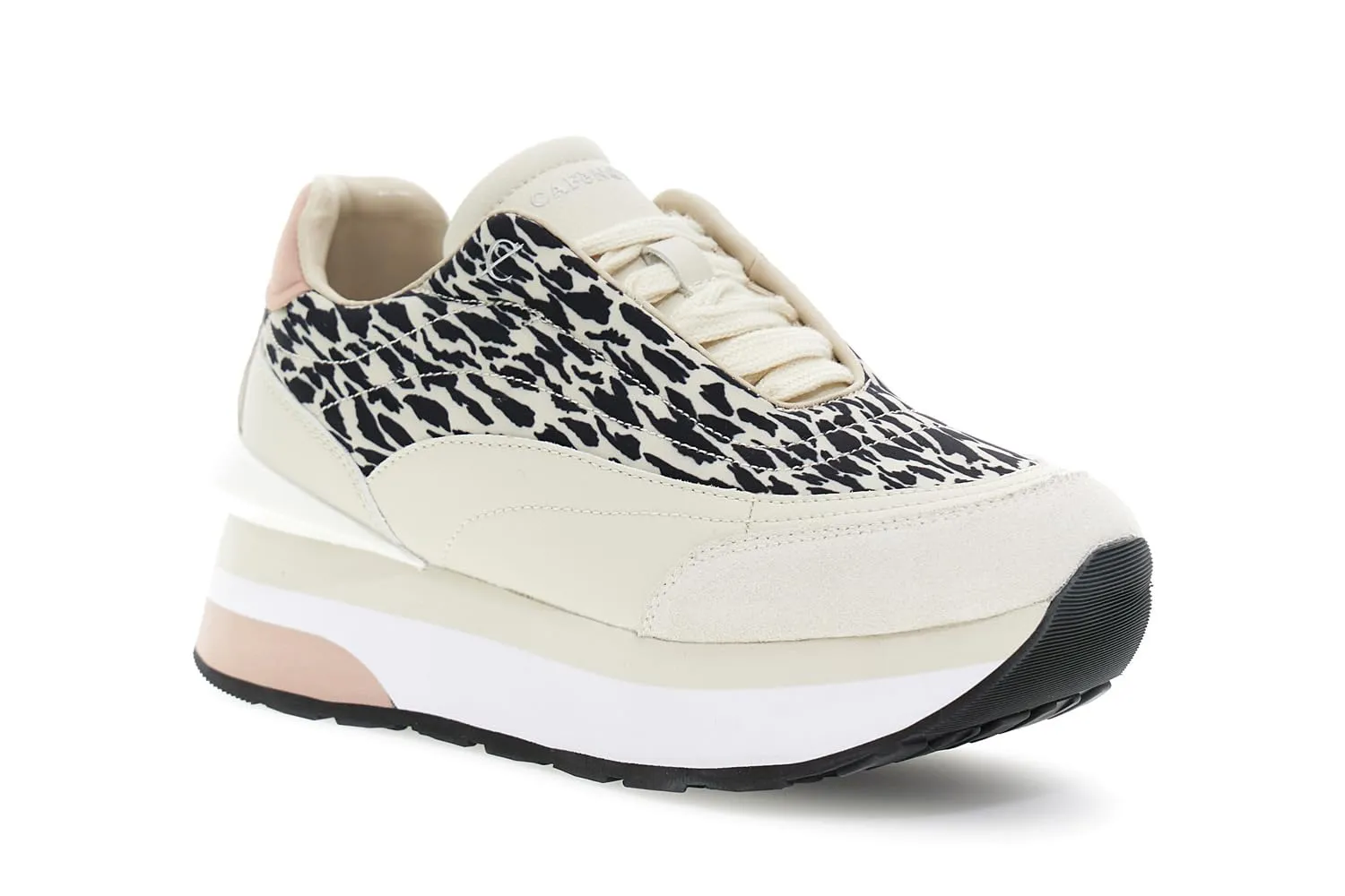 CafèNoir Sneakers Donna Nylon Animalier 39 Nero