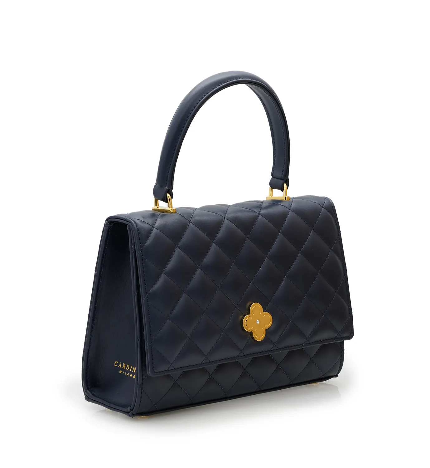 Cardinal Milano Opèra Navy Blue Quilted borsa blu navy