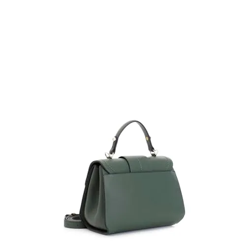 CafèNoir Morsetto Borsa a Mano Verde Verniciato
