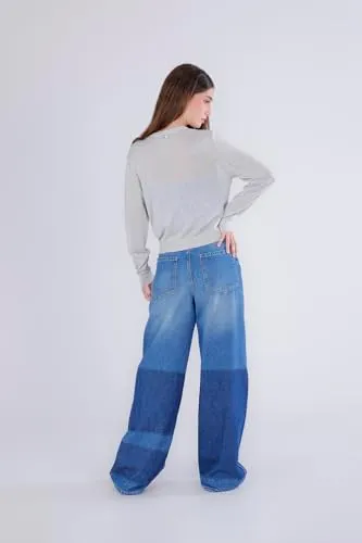 CafèNoir Cardigan Lurex Bottoni Gioiello Avena Taglia S