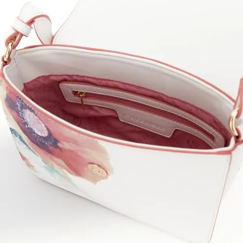 CafèNoir Borsa a Spalla con Pattina Stampa Macro Fiore