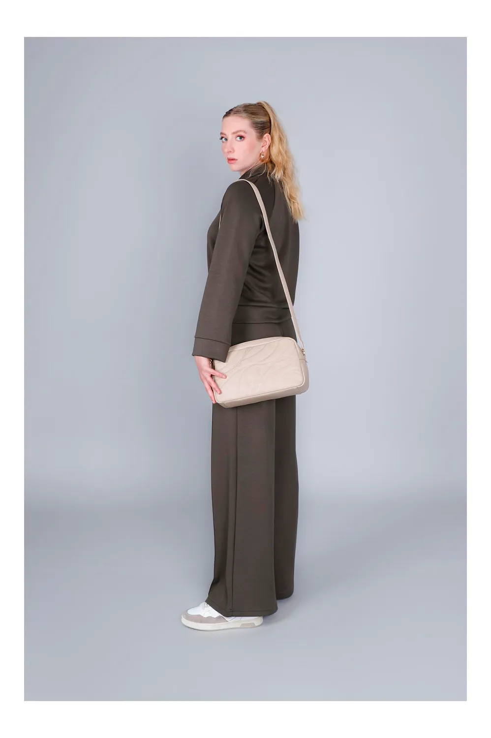 CafèNoir Camera Bag Trapuntata Nocciola Donna