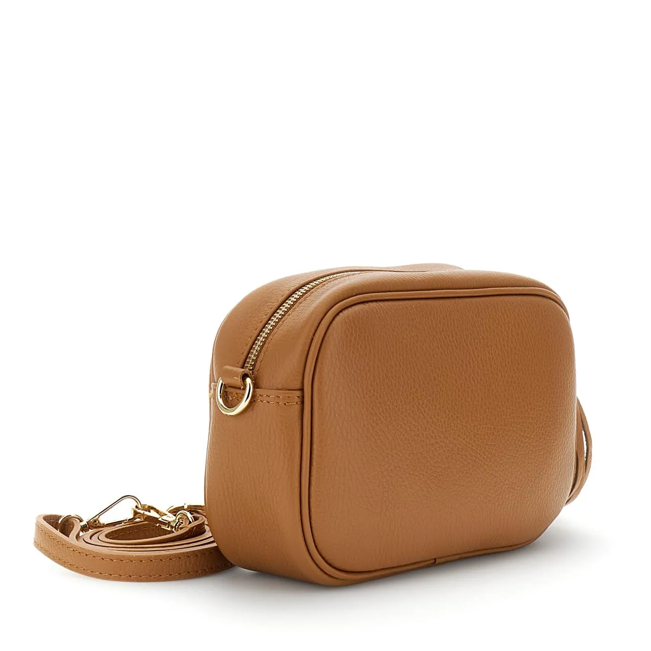 CafèNoir Camera Bag borsa pelle martellata con tracolla