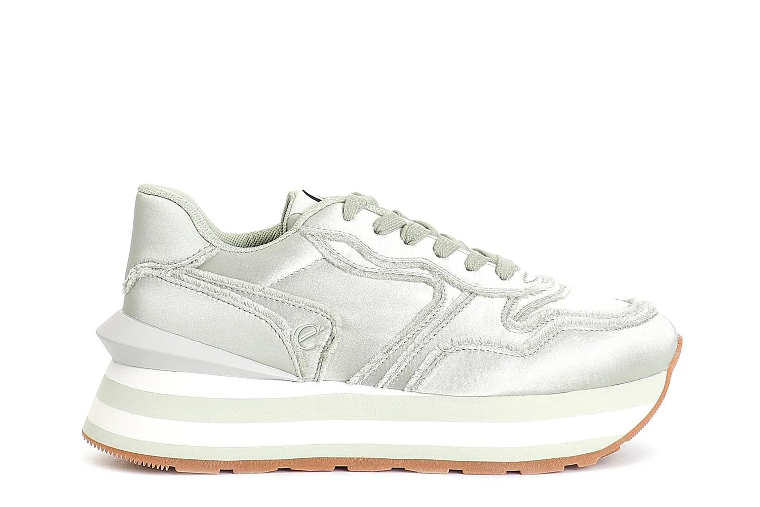 CafèNoir Sneakers Donna Tessuto Champagne Sfrangiata