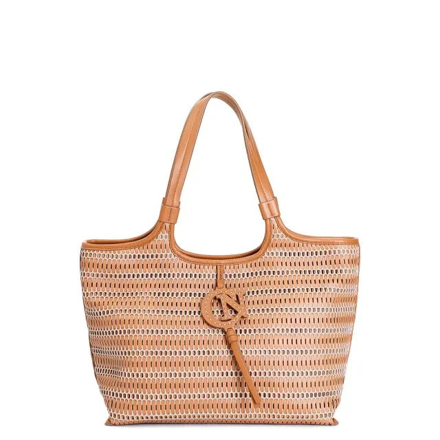 CafèNoir Shopping Cuoio Rete Intrecciata Donna