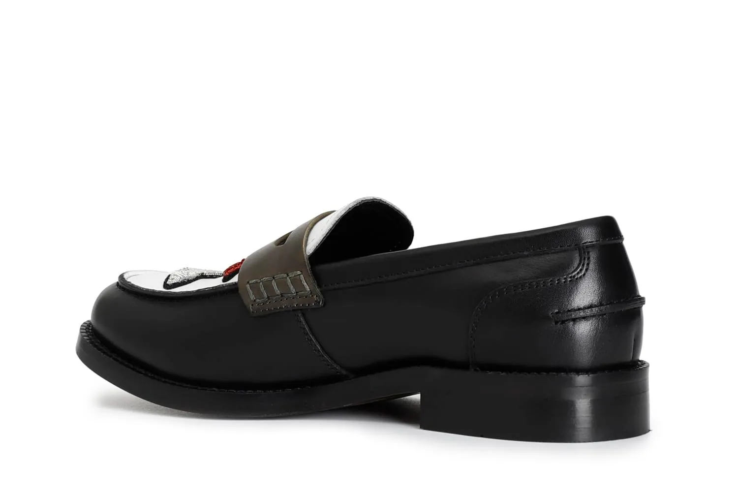 CafèNoir Mocassino Donna in Pelle Multinero Patch 39 Tacco Basso