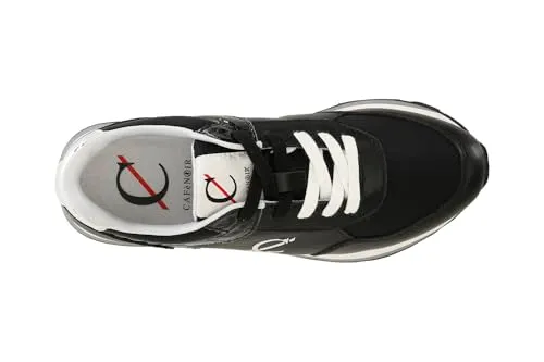 CafèNoir Sneakers Running Donna Pelle Argento Bianche