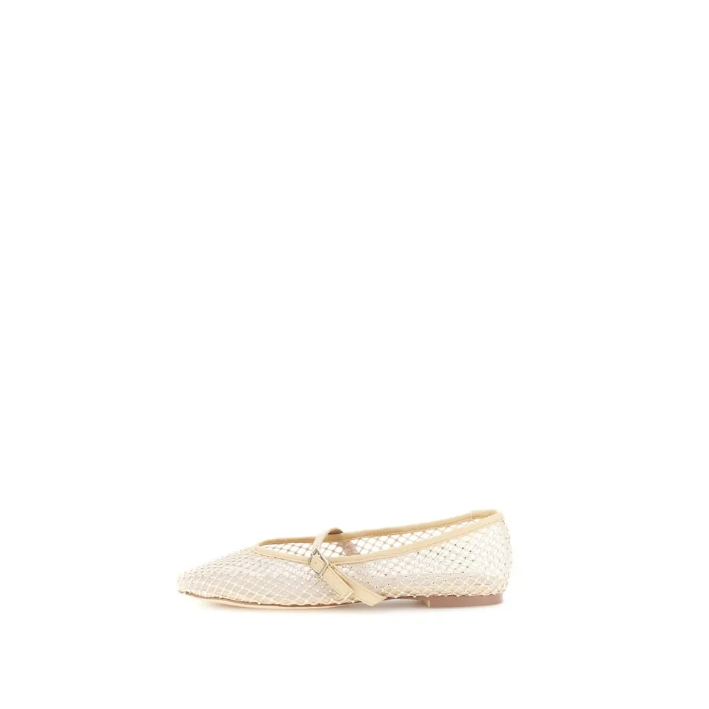 CafèNoir Ballerine Rete Strass Punta Affusolata
