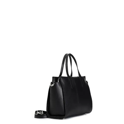 CafèNoir Minibag Puffy Borsa a Tracolla Nero Strass