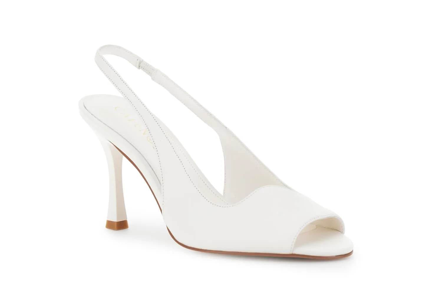 CafèNoir Slingback Nappa Avorio Tacco 8,5 cm 38