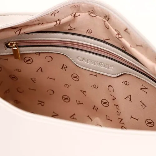 CafèNoir Borsa a Spalla Sacca Logo Perla morbida