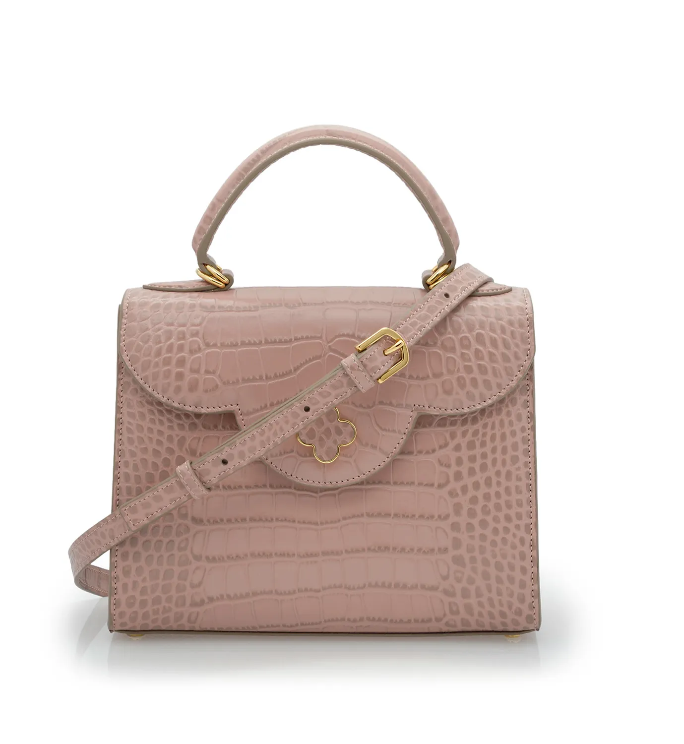 Cardinal Milano First Lady Tea Rose borsa pelle rosa antico