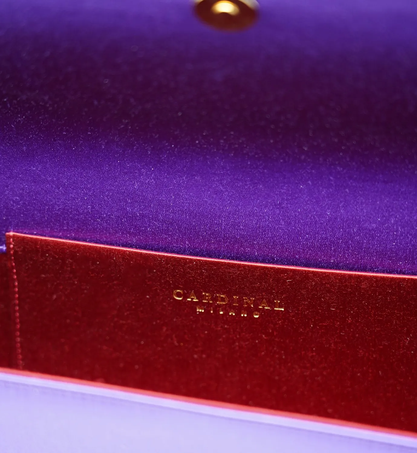 Cardinal Milano Time 22 pochette seta viola