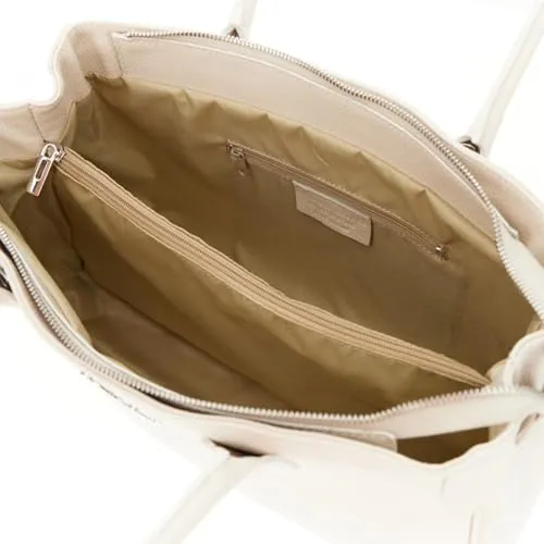 CafèNoir Shopping Bag donna pelle martellata