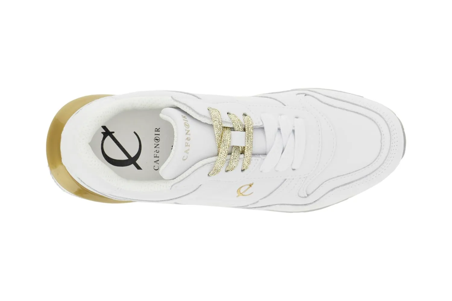 CafèNoir Running Donna Pelle Bianco Taglia 39 Nero