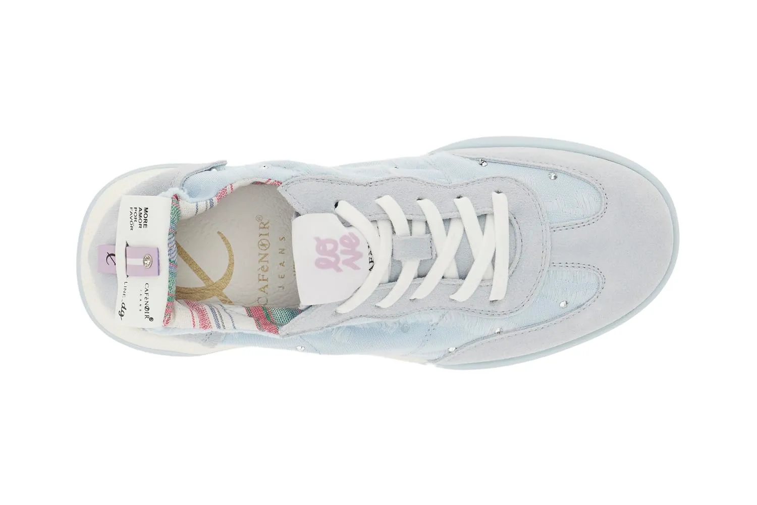 CafèNoir Allacciata Sneakers Donna Off White Pelle 38 EU