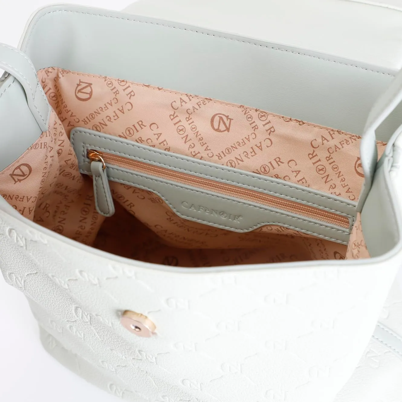 CafèNoir Zaino monogram verde embossed 30 cm