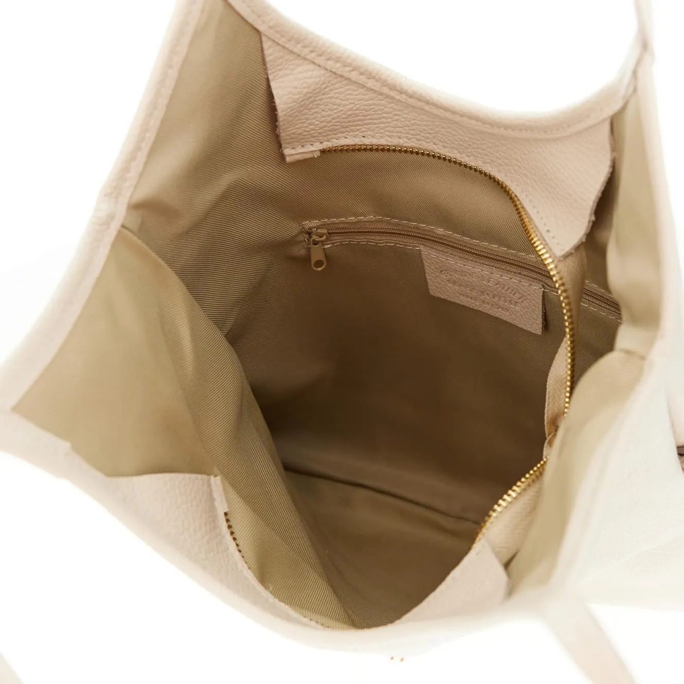 CafèNoir Shopping Piatta Pelle Martellata borsa tracolla donna