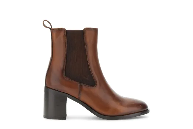 CafèNoir Tronchetti Donna Pelle 38 EU con Elastici Tacco 4,5 cm