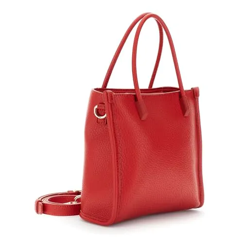 CafèNoir Mini Tote Manici Tubolari tote rossa