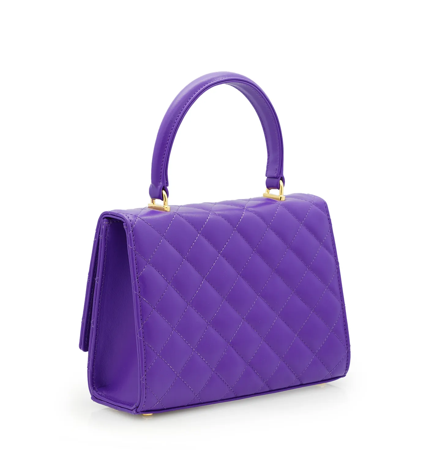 Cardinal Milano Opèra Purple borsa pelle viola trapuntata