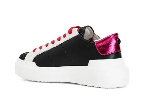CafèNoir Sneakers Donna Allacciate Nero Fuxia 39
