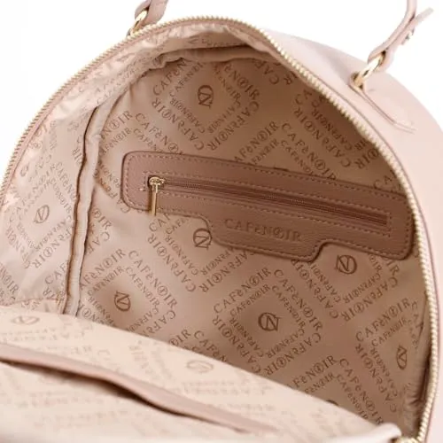 CafèNoir Zaino Trapuntato Donna Cipria Onesize Logo Metallo