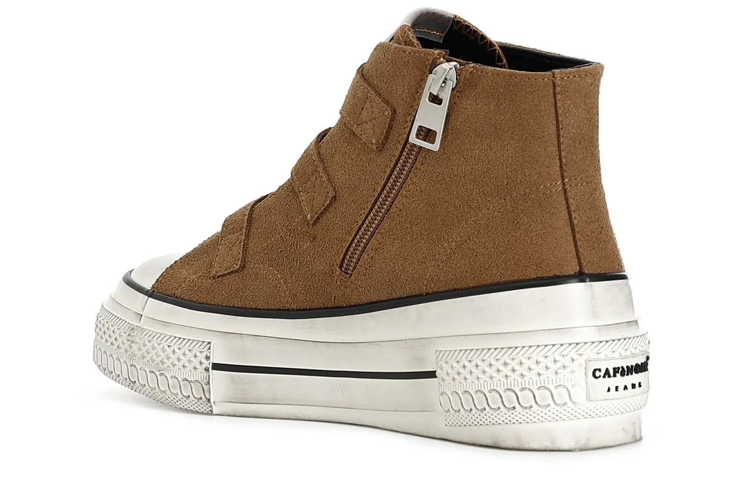 CafèNoir Sneakers Mid Donna 3 Fibbie Antracite
