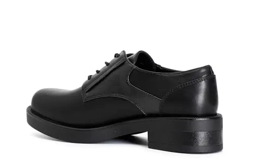 CafèNoir derby donna nero similpelle allacciate