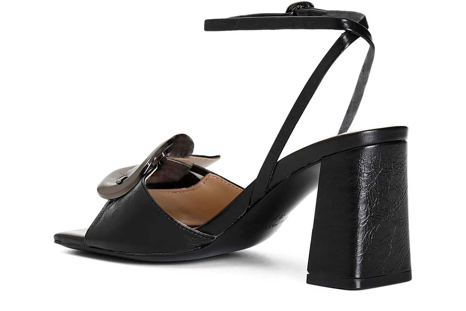 CafèNoir sandali vernice fibbia nero 39