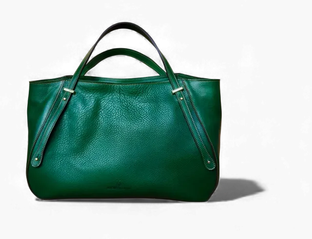 Aigin Milano Leather Everyday Bag borsa spalla blu pelle