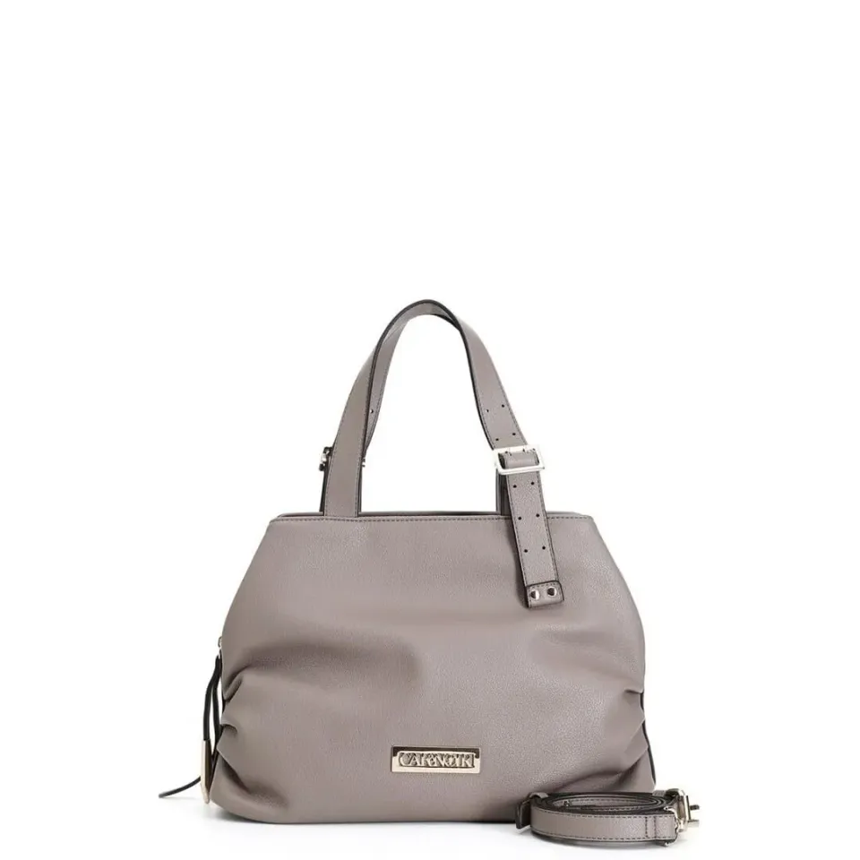 CafèNoir Bauletto M005 manico fibbia borsa taupe