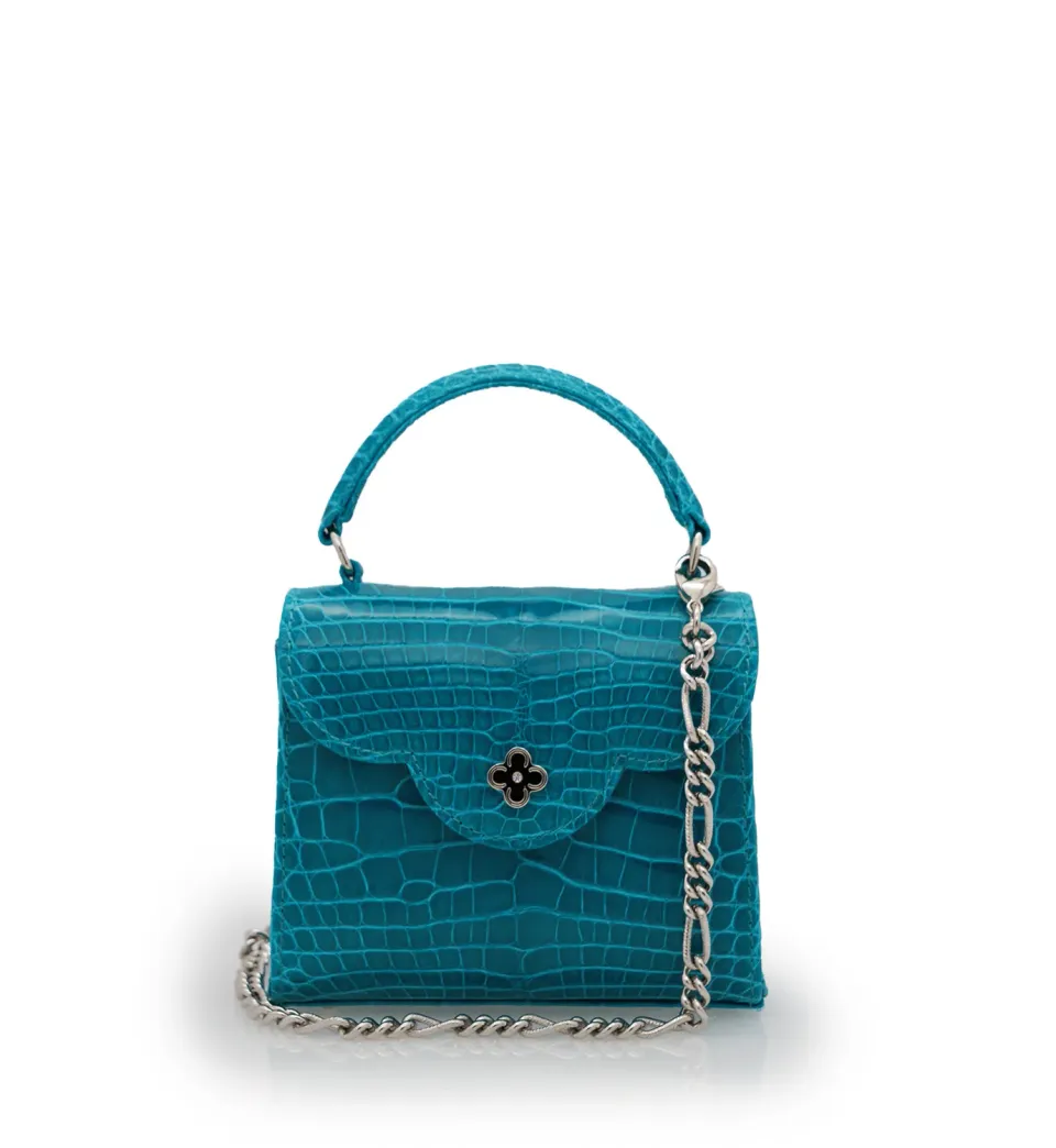 Cardinal Milano First Lady Micro borsa alligatore 13 cm